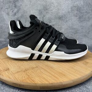 Adidas EQT Support ADV Shoes Womens Size 6.5 Black White Running Sneakers Casual